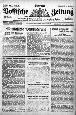 Vossische Zeitung vom 11.06.1927