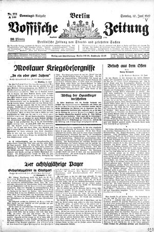 Vossische Zeitung vom 12.06.1927
