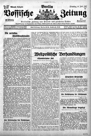 Vossische Zeitung vom 14.06.1927