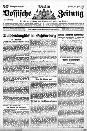 Vossische Zeitung vom 17.06.1927