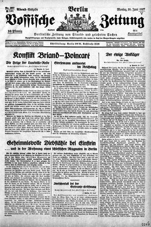 Vossische Zeitung vom 20.06.1927