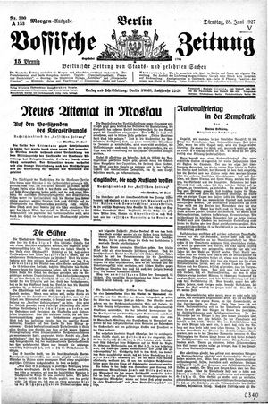 Vossische Zeitung vom 28.06.1927
