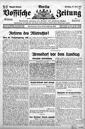 Vossische Zeitung vom 28.06.1927
