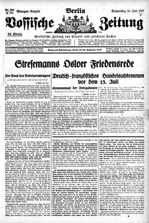 Vossische Zeitung vom 30.06.1927
