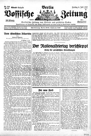 Vossische Zeitung vom 08.07.1927