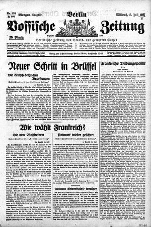 Vossische Zeitung vom 13.07.1927