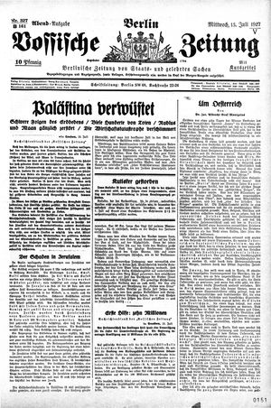 Vossische Zeitung vom 13.07.1927