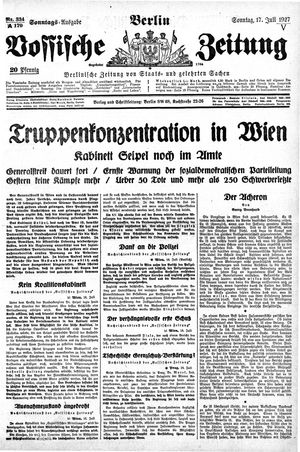 Vossische Zeitung vom 17.07.1927