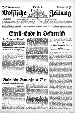 Vossische Zeitung vom 19.07.1927