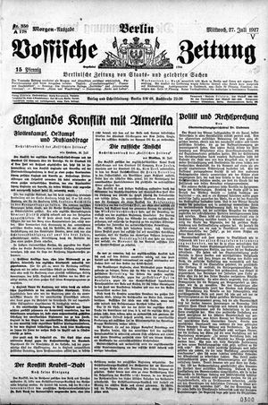 Vossische Zeitung vom 27.07.1927