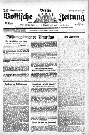 Vossische Zeitung vom 29.07.1927