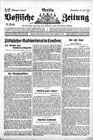 Vossische Zeitung vom 30.07.1927