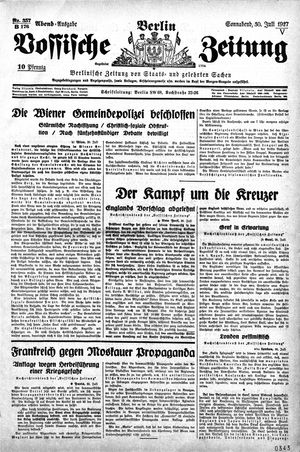 Vossische Zeitung vom 30.07.1927