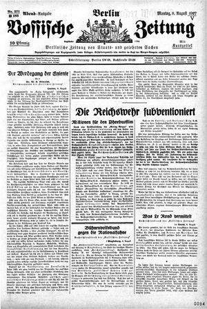Vossische Zeitung vom 08.08.1927