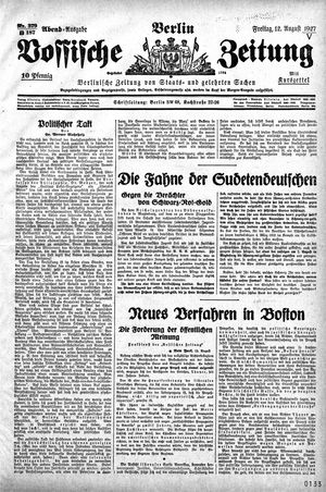 Vossische Zeitung vom 12.08.1927