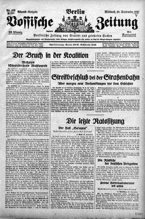 Vossische Zeitung vom 28.09.1927