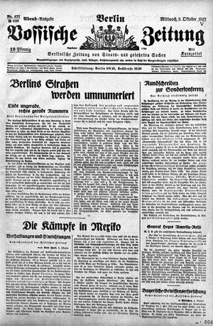 Vossische Zeitung vom 05.10.1927