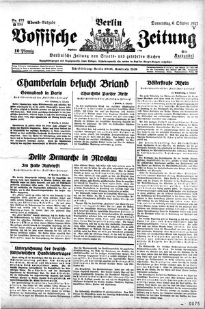 Vossische Zeitung vom 06.10.1927