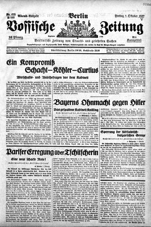 Vossische Zeitung vom 07.10.1927