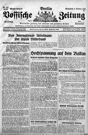 Vossische Zeitung vom 08.10.1927