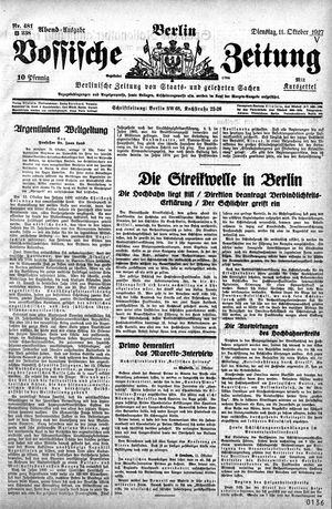 Vossische Zeitung on Oct 11, 1927
