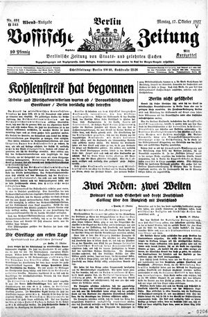 Vossische Zeitung vom 17.10.1927