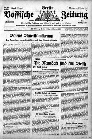 Vossische Zeitung vom 24.10.1927
