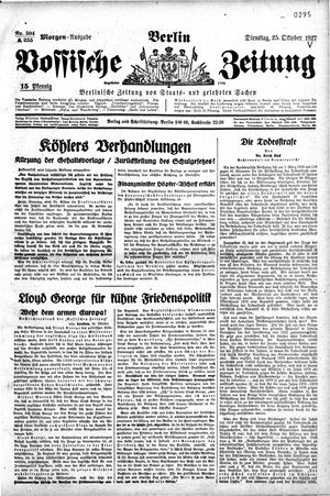 Vossische Zeitung on Oct 25, 1927