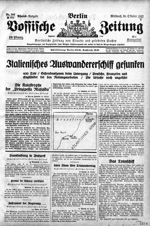 Vossische Zeitung on Oct 26, 1927