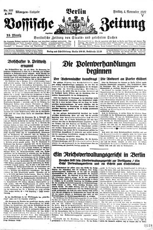 Vossische Zeitung vom 04.11.1927