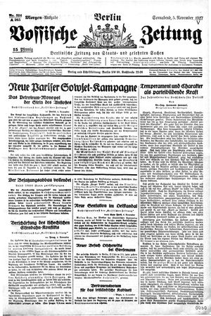 Vossische Zeitung vom 05.11.1927