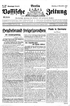 Vossische Zeitung vom 06.11.1927