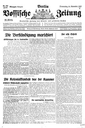 Vossische Zeitung vom 24.11.1927