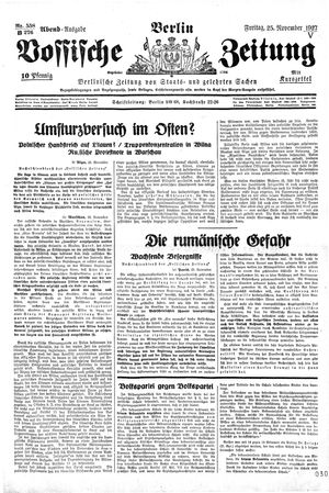 Vossische Zeitung vom 25.11.1927