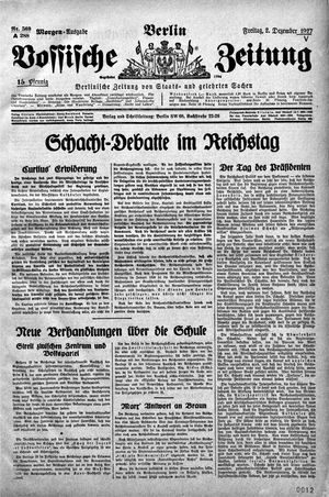 Vossische Zeitung vom 02.12.1927