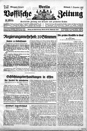 Vossische Zeitung vom 07.12.1927