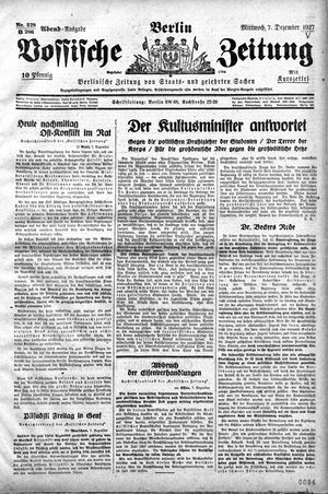 Vossische Zeitung vom 07.12.1927