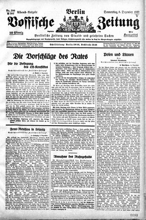 Vossische Zeitung vom 08.12.1927