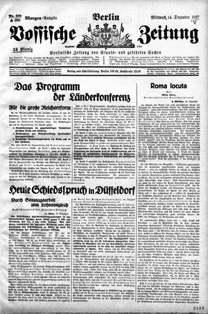 Vossische Zeitung on Dec 14, 1927