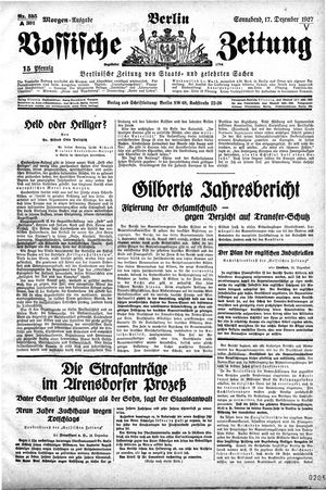 Vossische Zeitung vom 17.12.1927