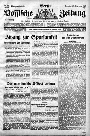 Vossische Zeitung vom 20.12.1927