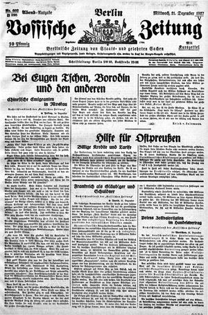 Vossische Zeitung vom 21.12.1927