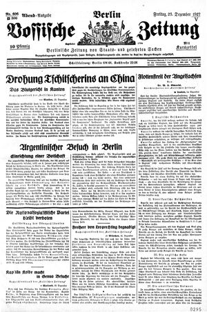 Vossische Zeitung vom 23.12.1927