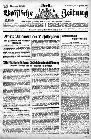 Vossische Zeitung vom 24.12.1927