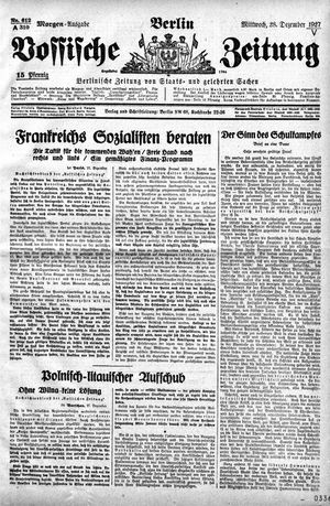 Vossische Zeitung vom 28.12.1927