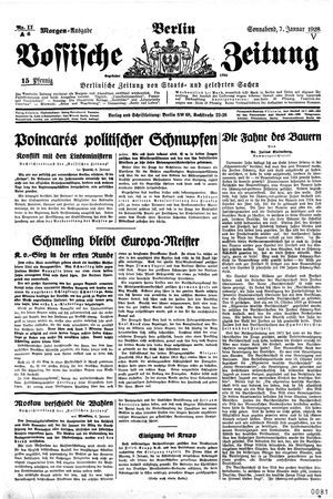 Vossische Zeitung on Jan 7, 1928