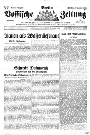 Vossische Zeitung vom 10.01.1928