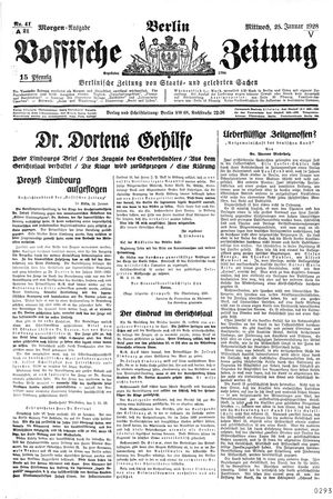 Vossische Zeitung vom 25.01.1928