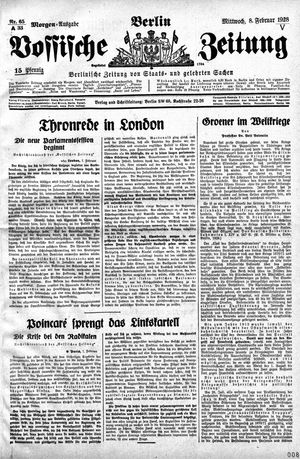 Vossische Zeitung on Feb 8, 1928