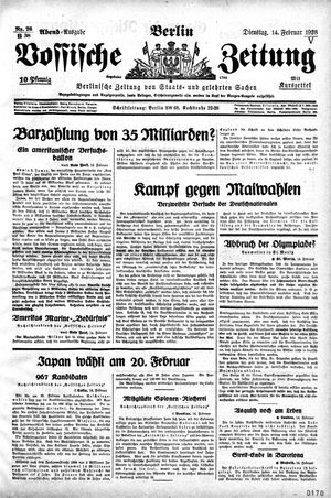 Vossische Zeitung vom 14.02.1928